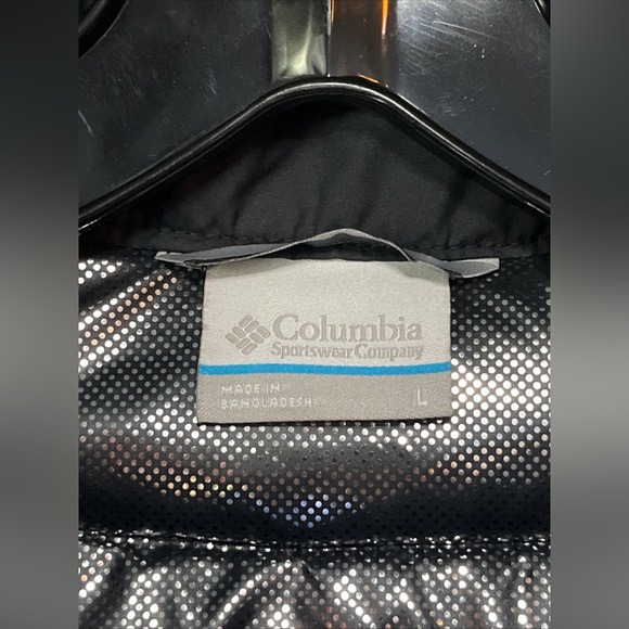 Womens Large Columbia Powder Lite II Vest Black Puffer Insulated Water Resistant - Picture 2 of 16